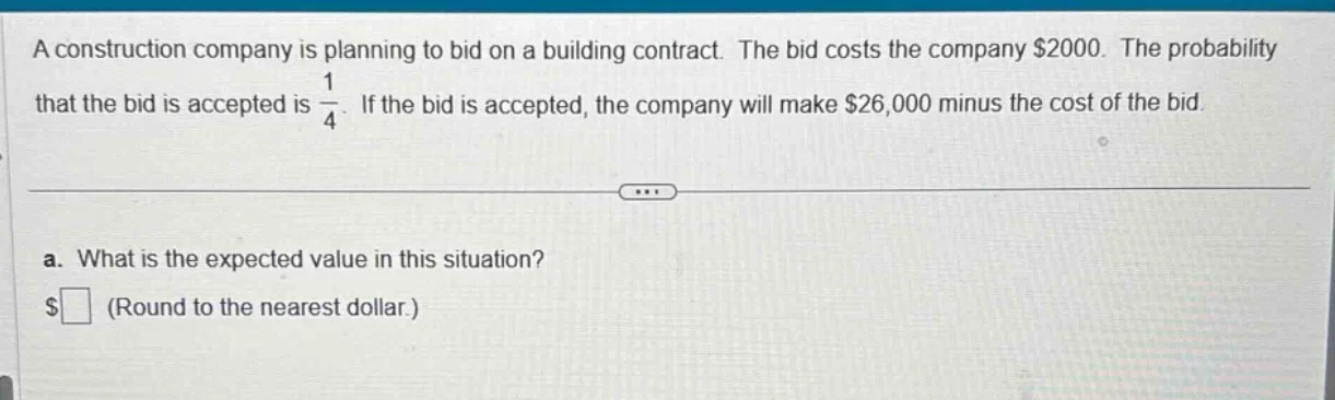 a construction company is planning to bid on a building contract. the b…