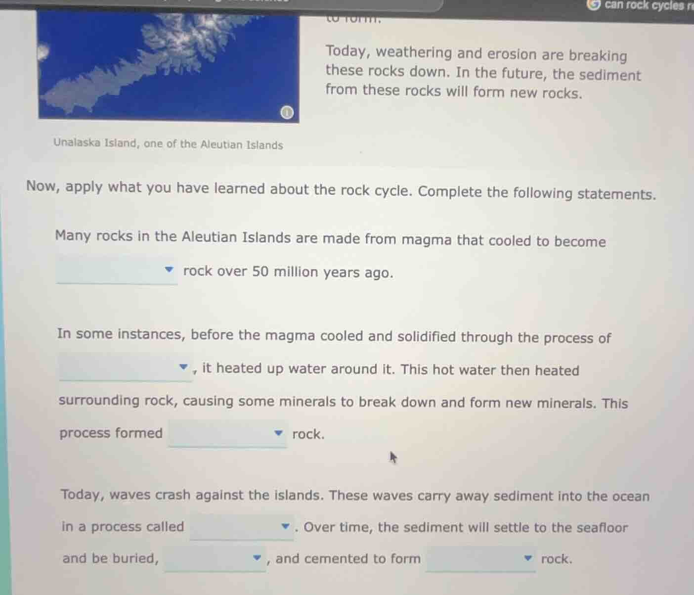 today, weathering and erosion are breaking these rocks down. in the fut…