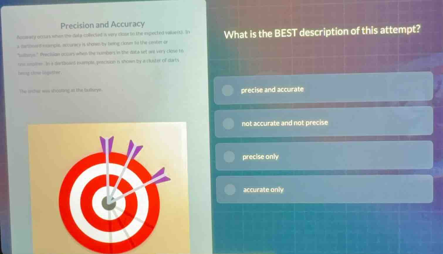 precision and accuracy accuracy occurs when the data collected is very …