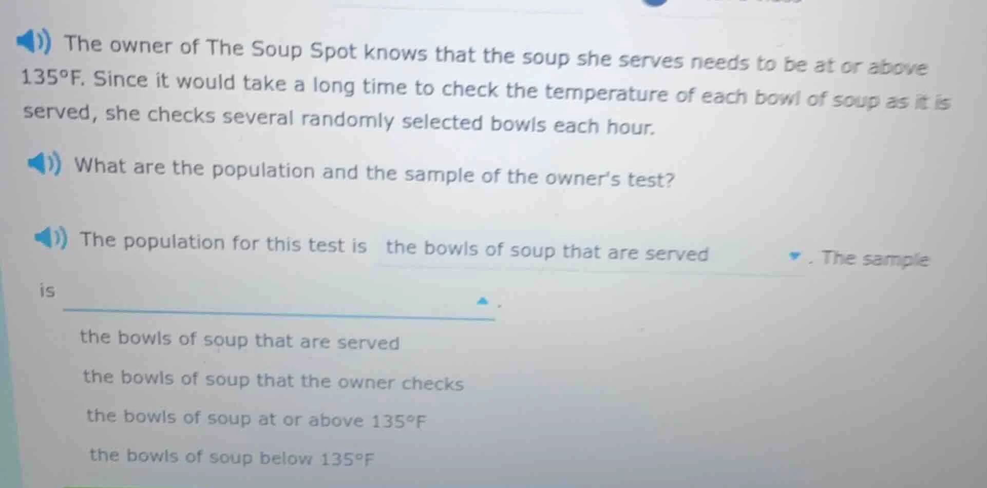 the owner of the soup spot knows that the soup she serves needs to be a…