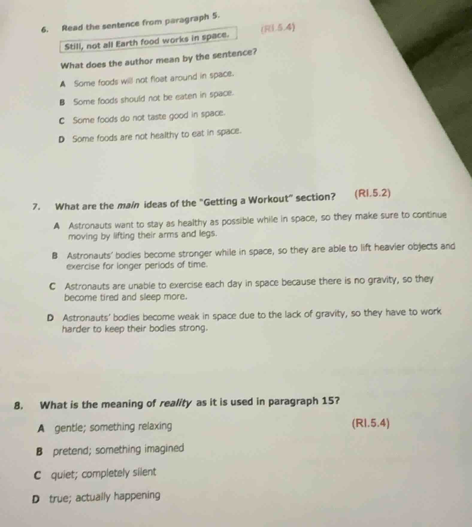 6. read the sentence from paragraph 5. still, not all earth food works …