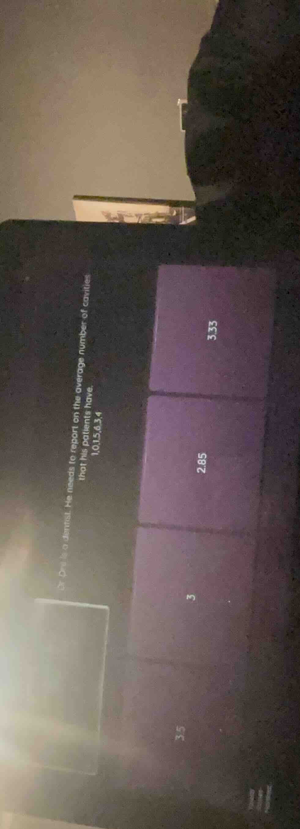 dr. dula is a dentist. he needs to report on the average number of cavi…