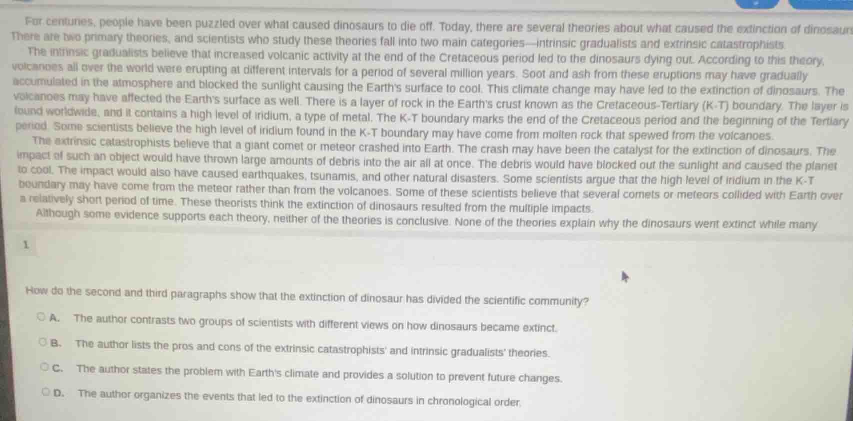 for centuries, people have been puzzled over what caused dinosaurs to d…