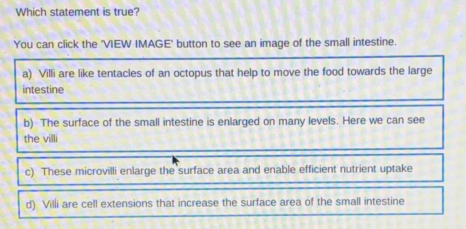 which statement is true? you can click the view image button to see an …