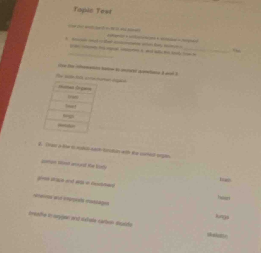 topic test use the information below to answer questions 2 and 3 human …