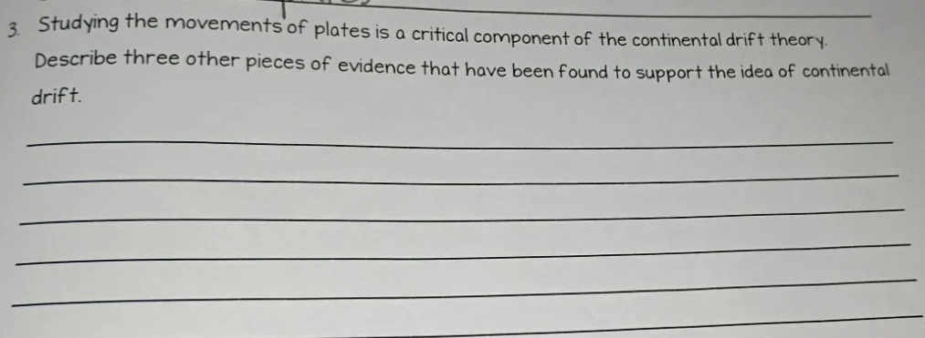 3. studying the movements of plates is a critical component of the cont…