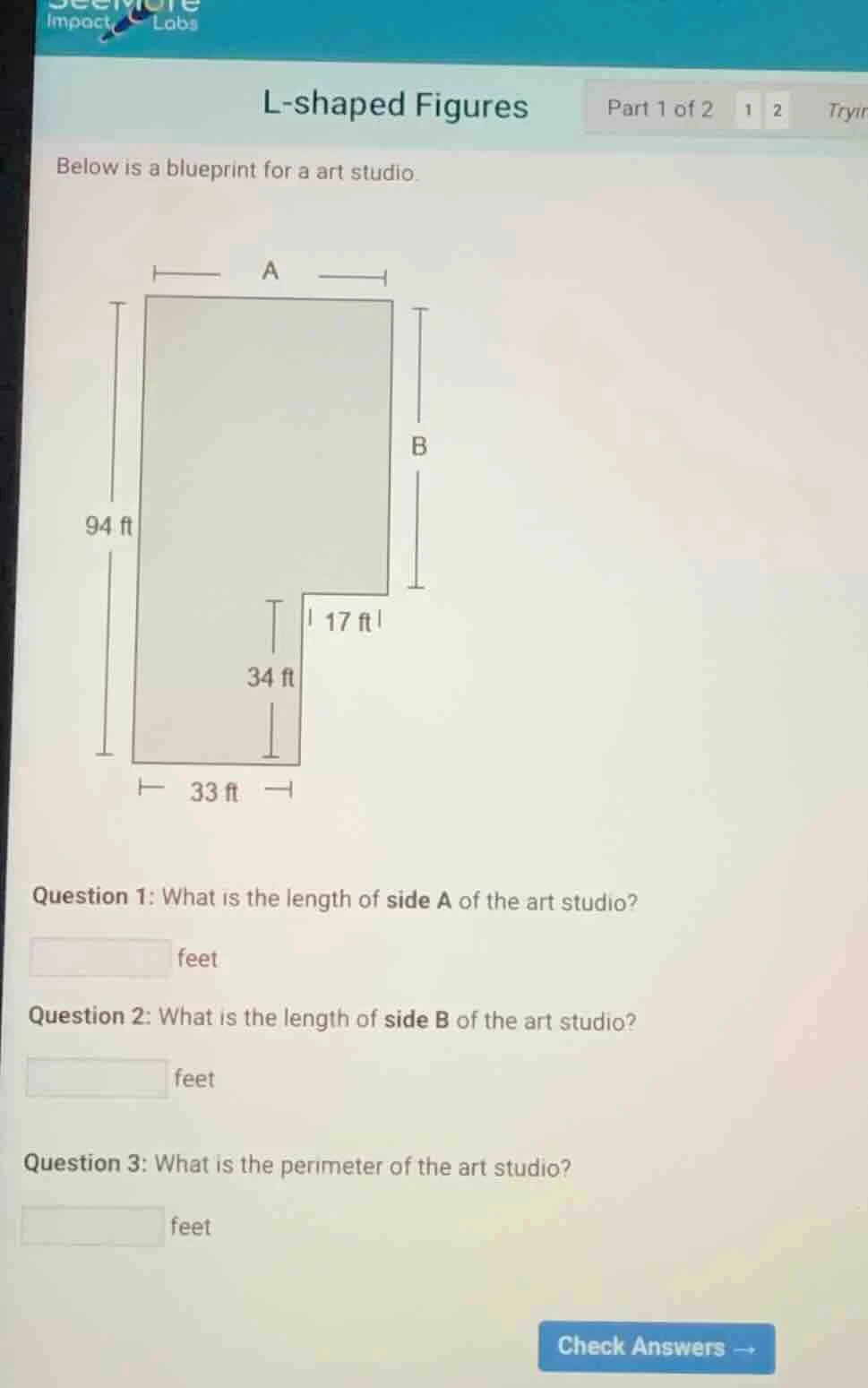 l - shaped figures part 1 of 2 1 2 tryin below is a blueprint for a art…