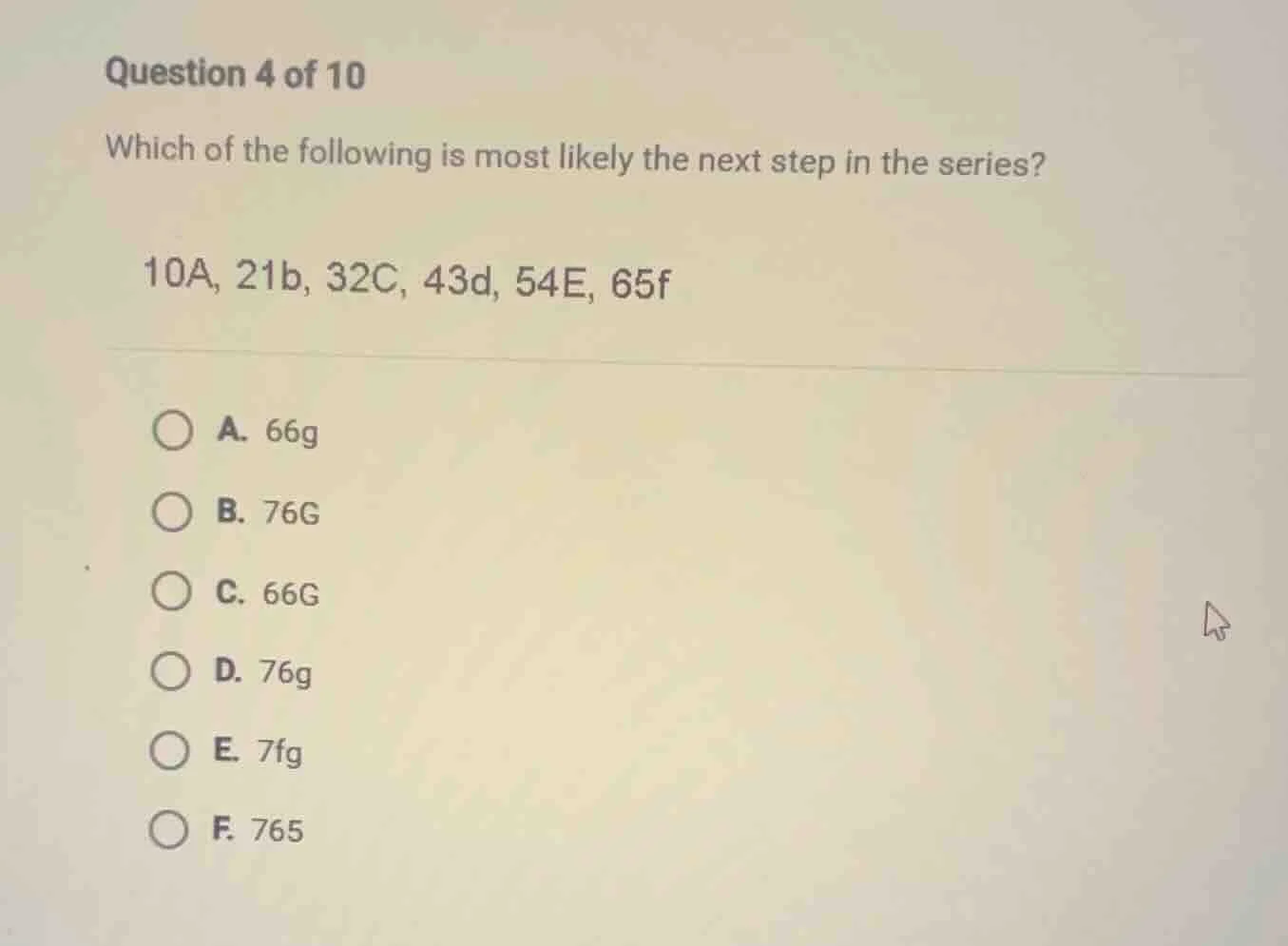 question 4 of 10 which of the following is most likely the next step in…