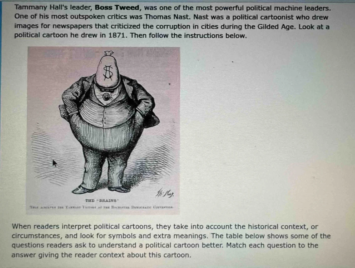 tammany halls leader, boss tweed, was one of the most powerful politica…