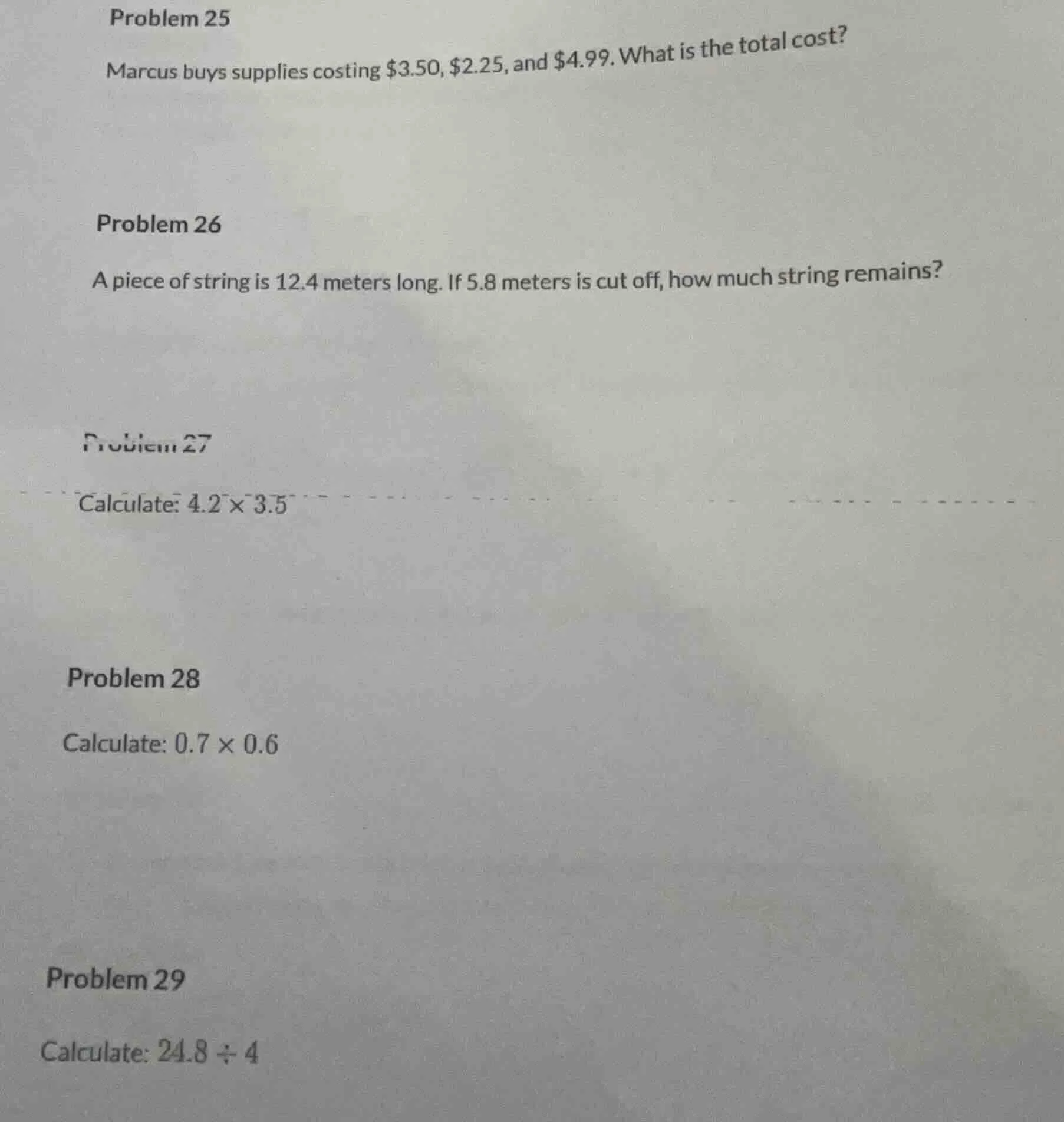 problem 25 marcus buys supplies costing $3.50, $2.25, and $4.99. what i…