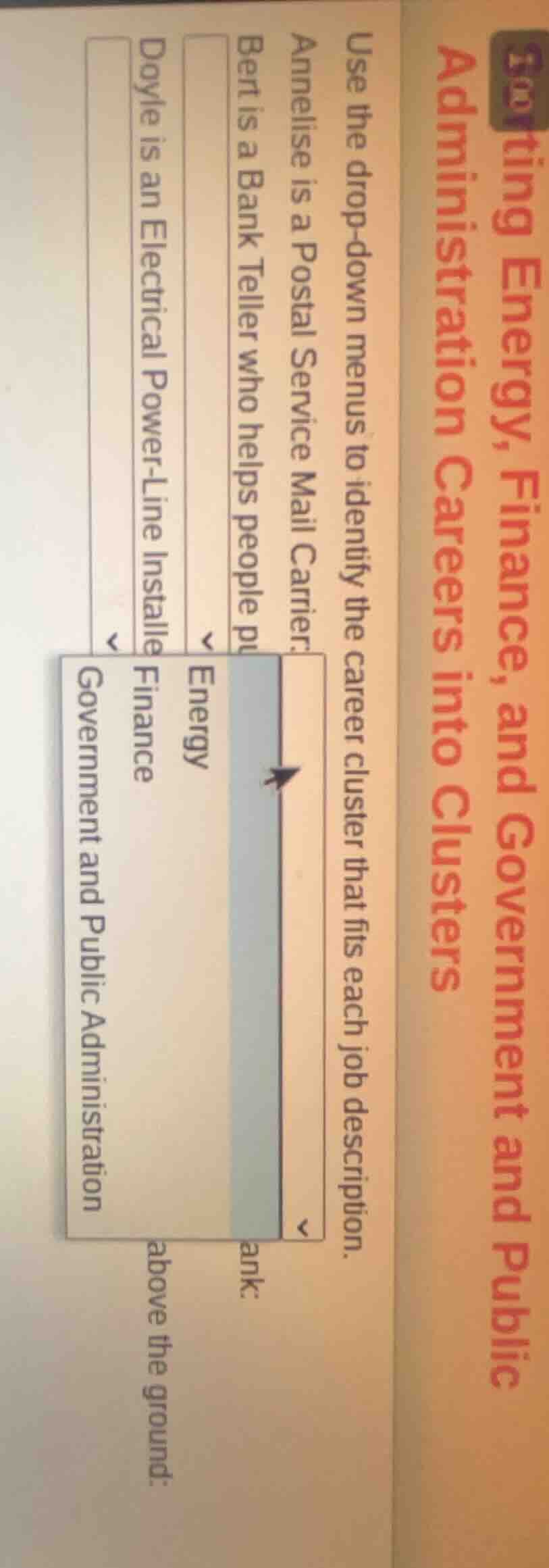 ting energy, finance, and government and public administration careers …