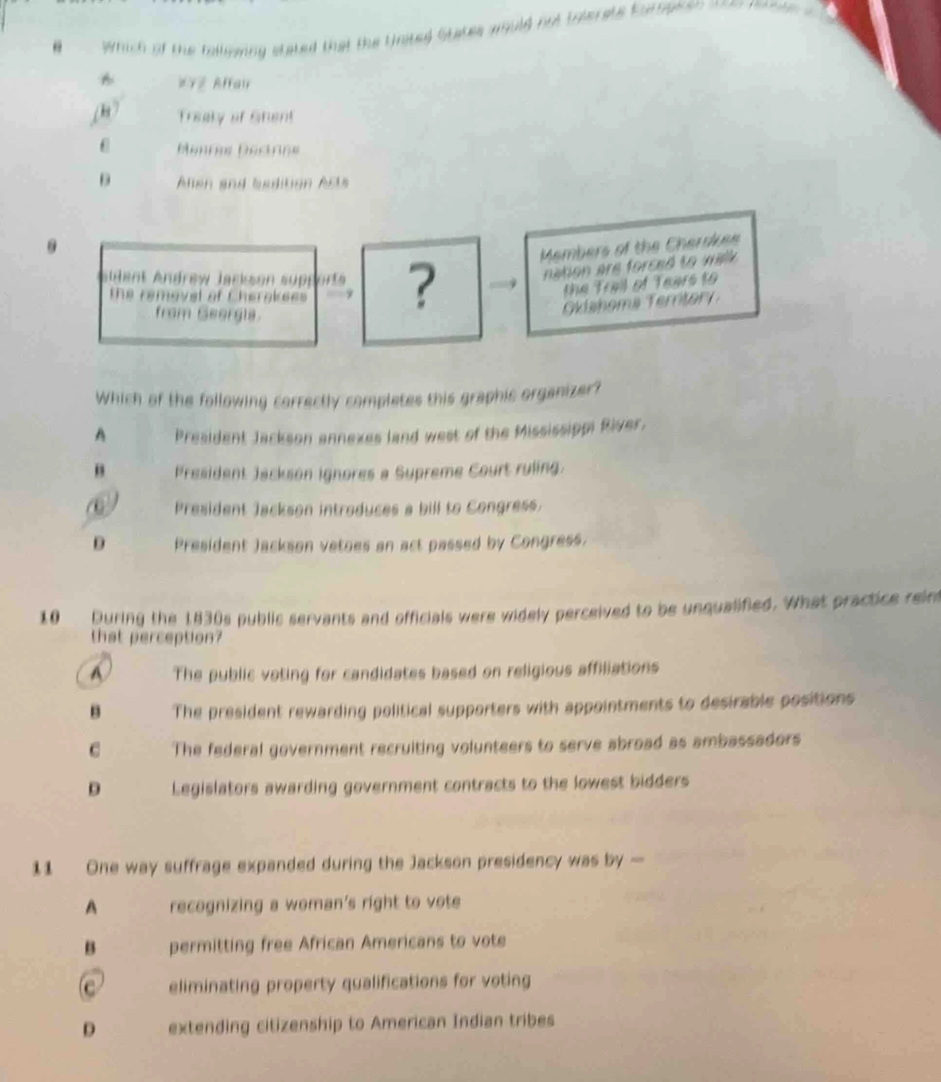 8 which of the following stated that the united states would not take s…