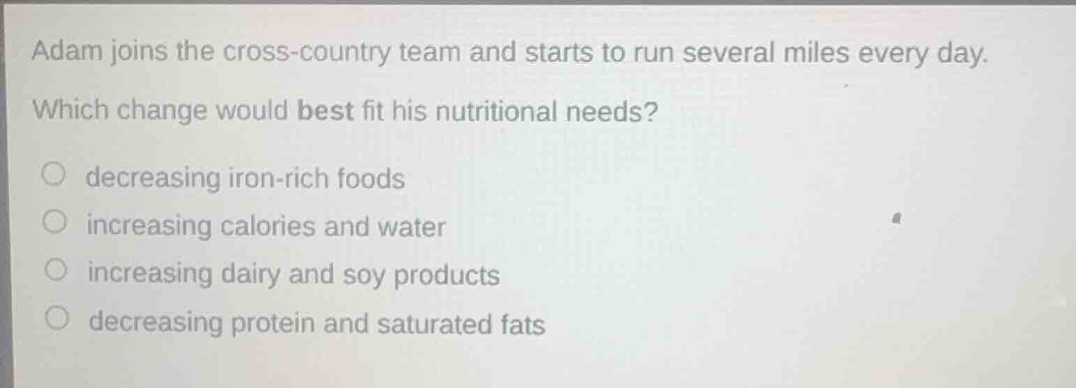 adam joins the cross - country team and starts to run several miles eve…