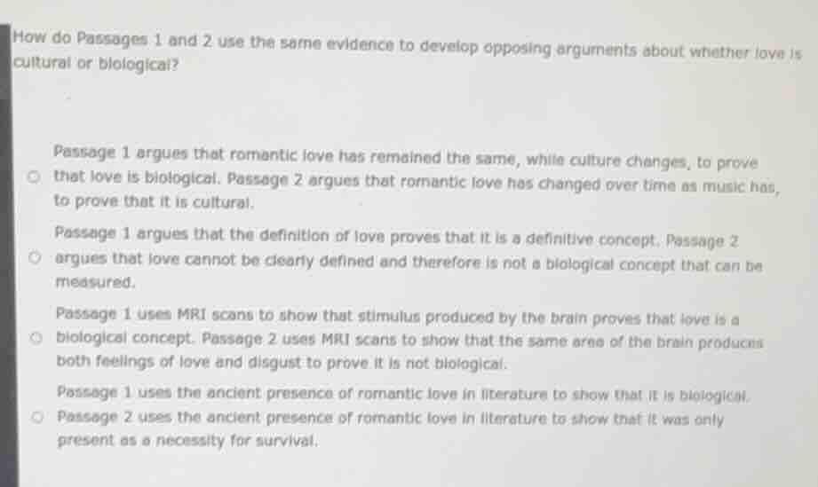 how do passages 1 and 2 use the same evidence to develop opposing argum…