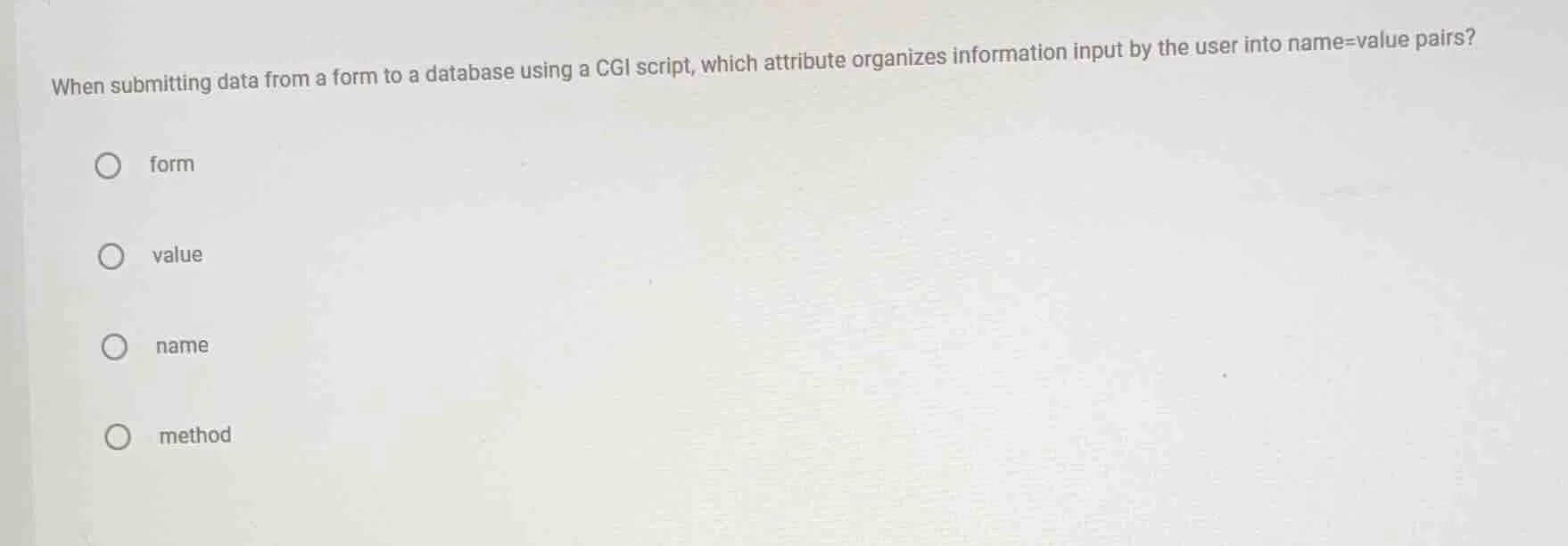 when submitting data from a form to a database using a cgi script, whic…