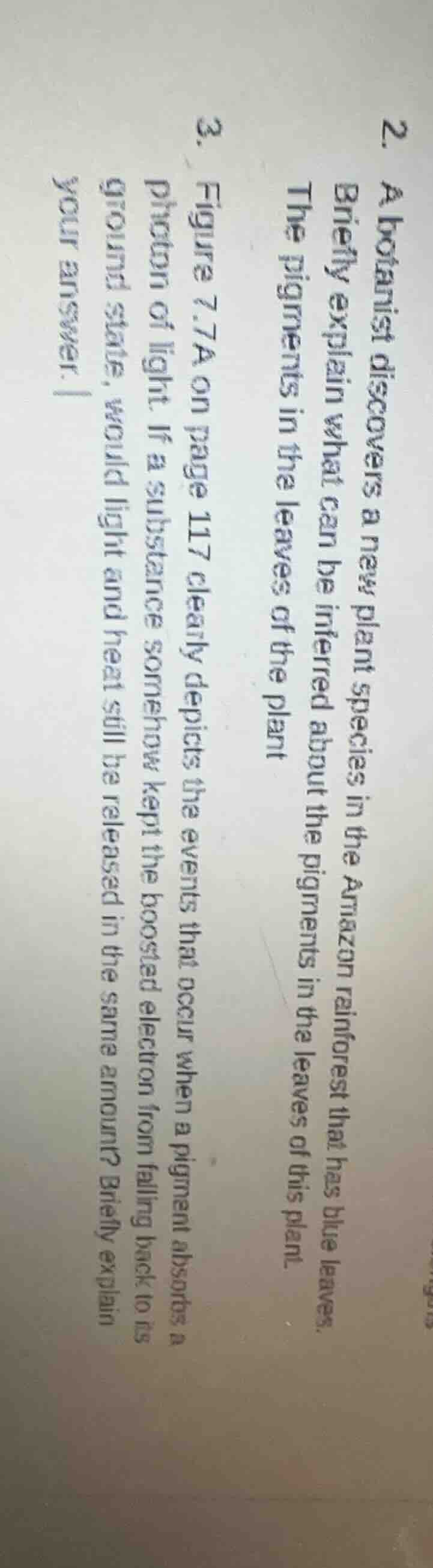 2. a botanist discovers a new plant species in the amazon rainforest th…