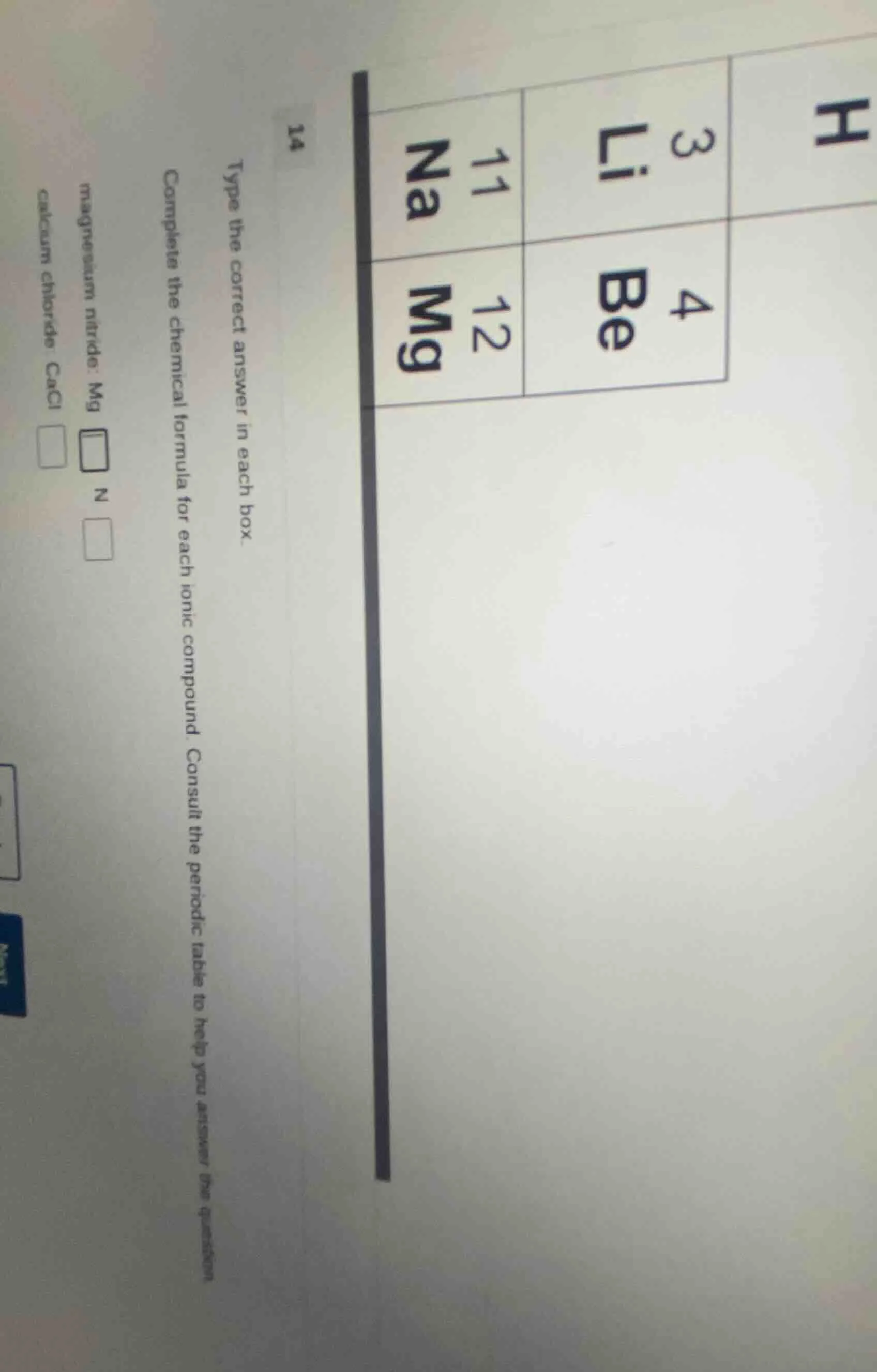 14 type the correct answer in each box. complete the chemical formula f…