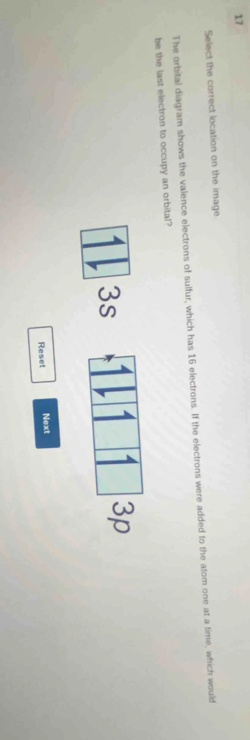 select the correct location on the image. the orbital diagram shows the…