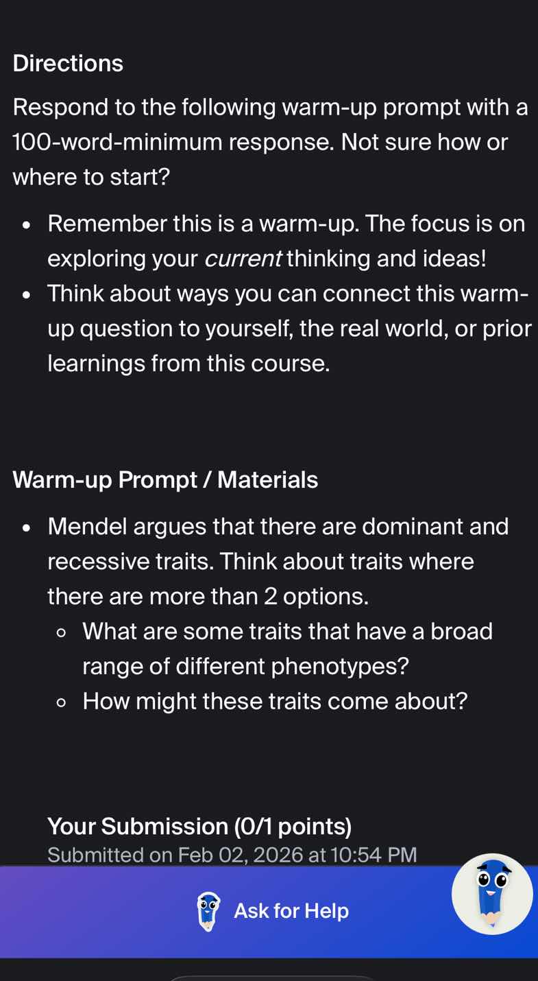 directions respond to the following warm - up prompt with a 100 - word …