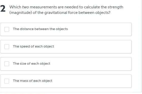2 which two measurements are needed to calculate the strength (magnitud…