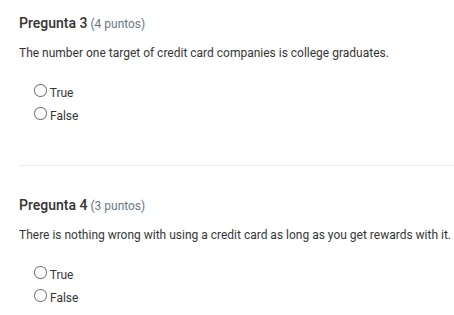 pregunta 3 (4 puntos) the number one target of credit card companies is…