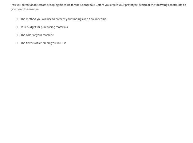 you will create an ice cream scooping machine for the science fair. bef…