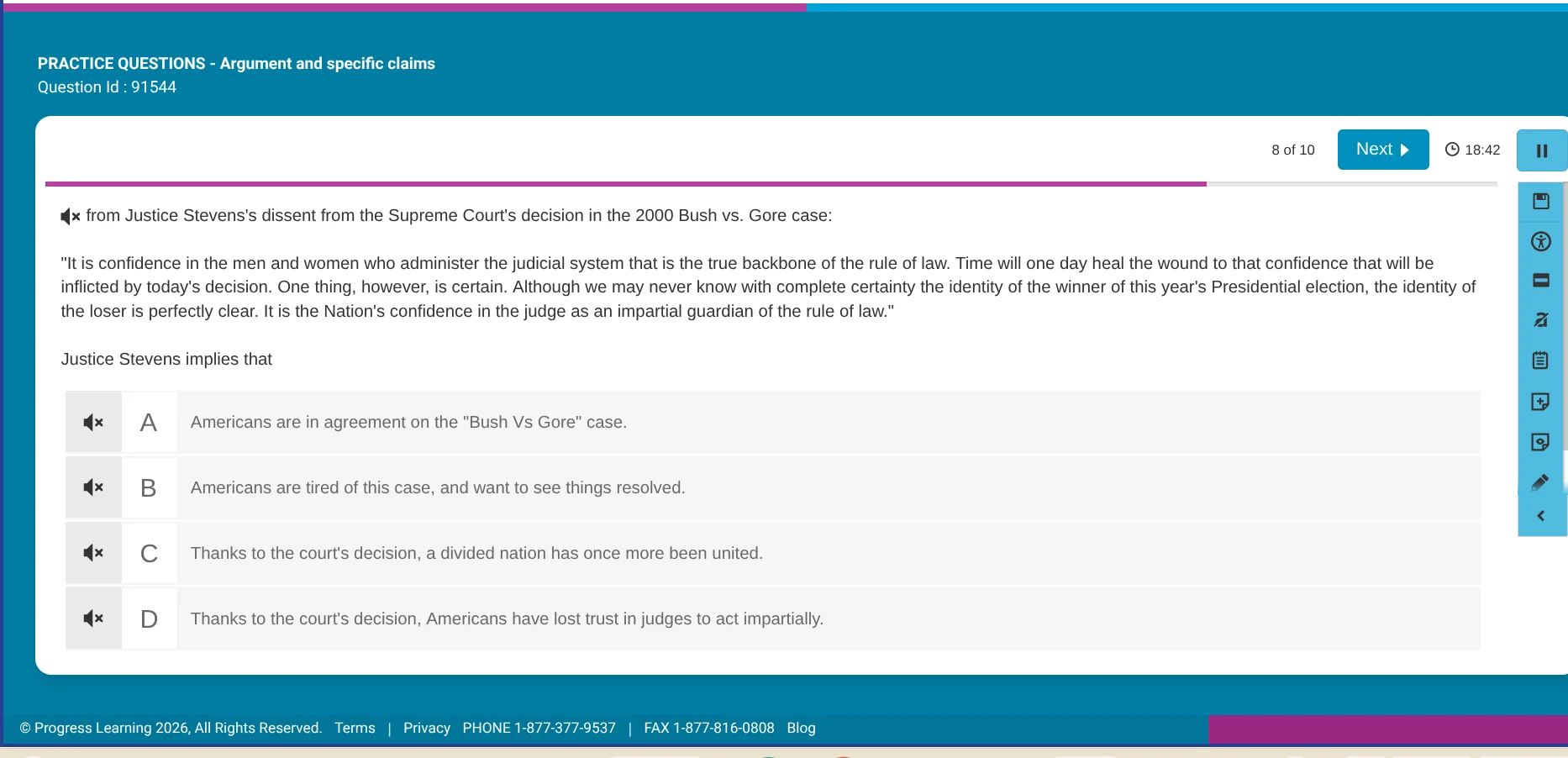 practice questions - argument and specific claims question id : 91544 8…