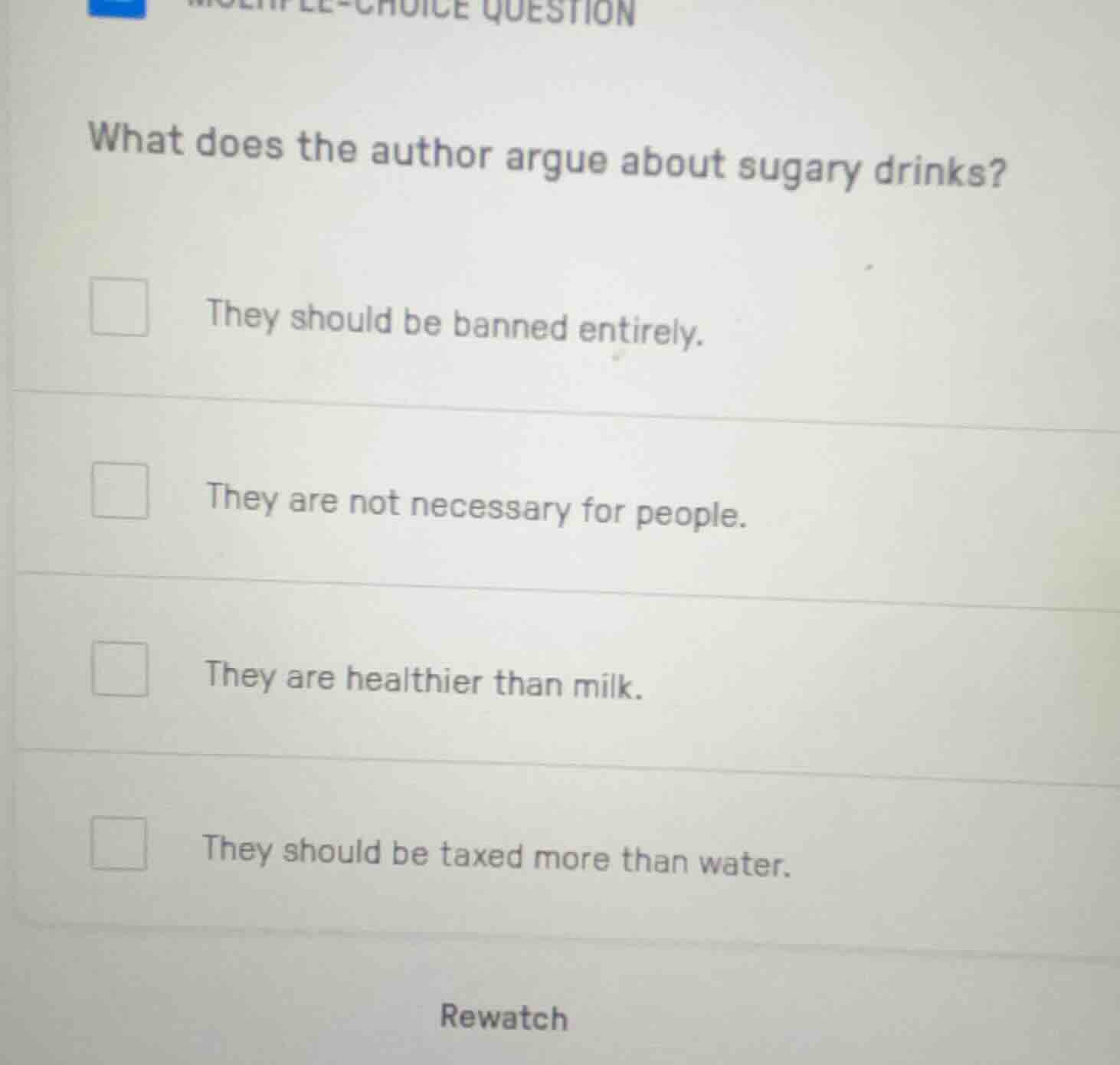 what does the author argue about sugary drinks? they should be banned e…