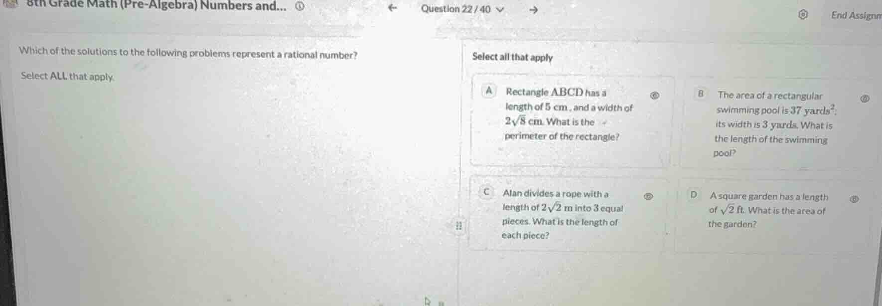 which of the solutions to the following problems represent a rational n…