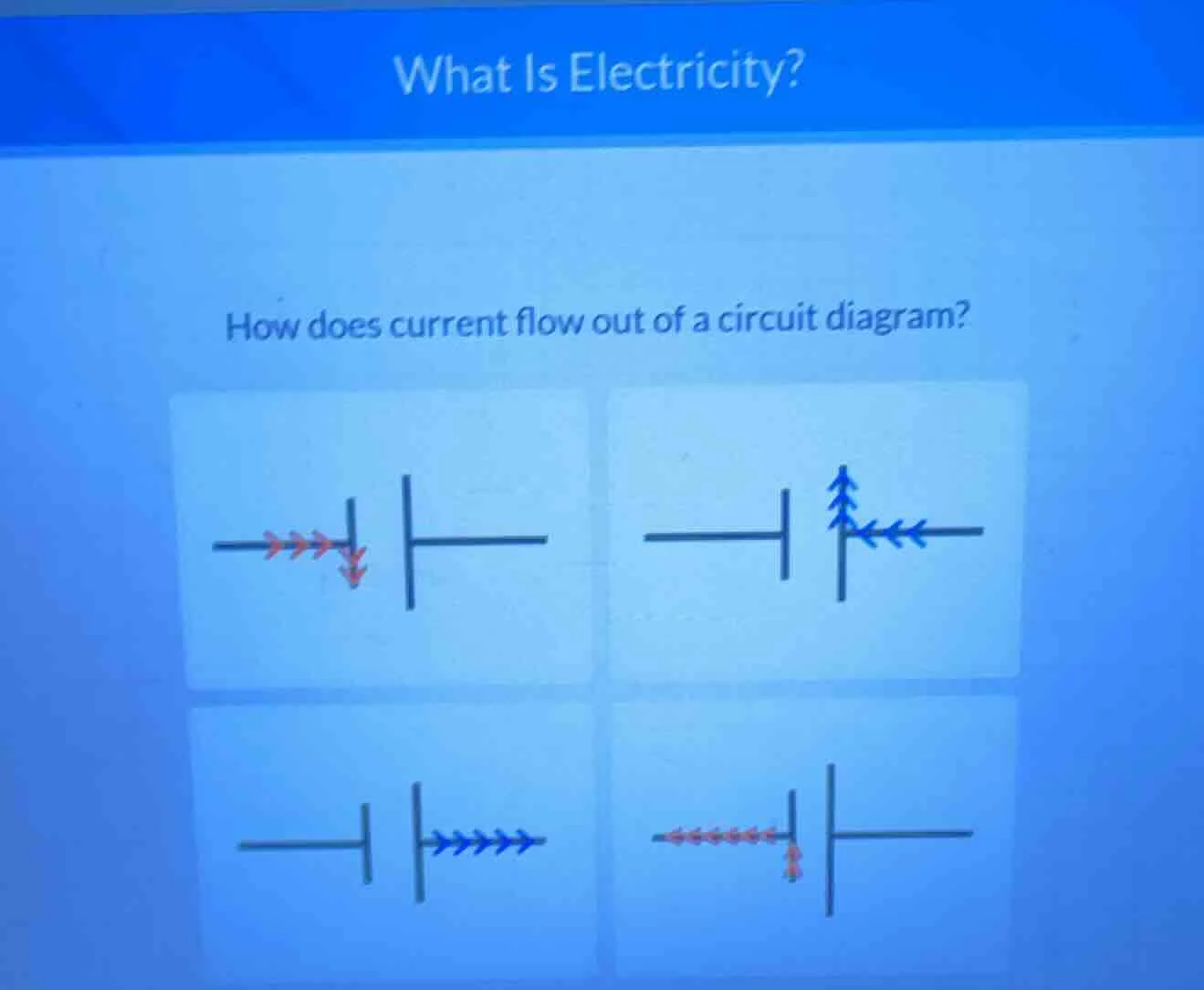 what is electricity? how does current flow out of a circuit diagram?