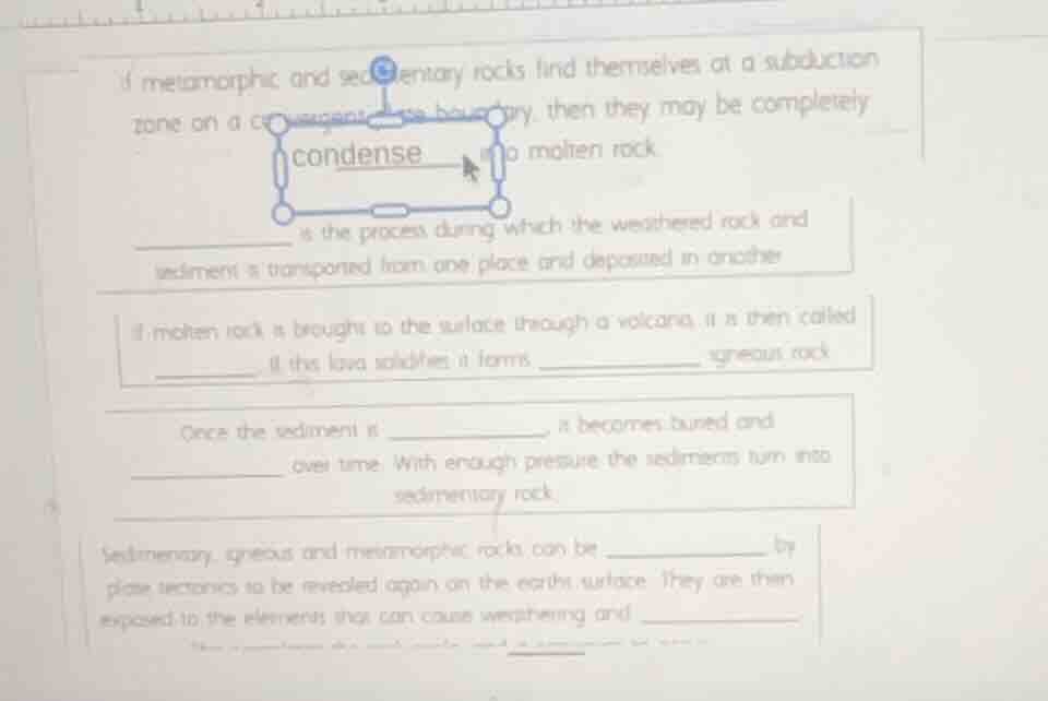 if metamorphic and sedimentary rocks find themselves at a subduction zo…