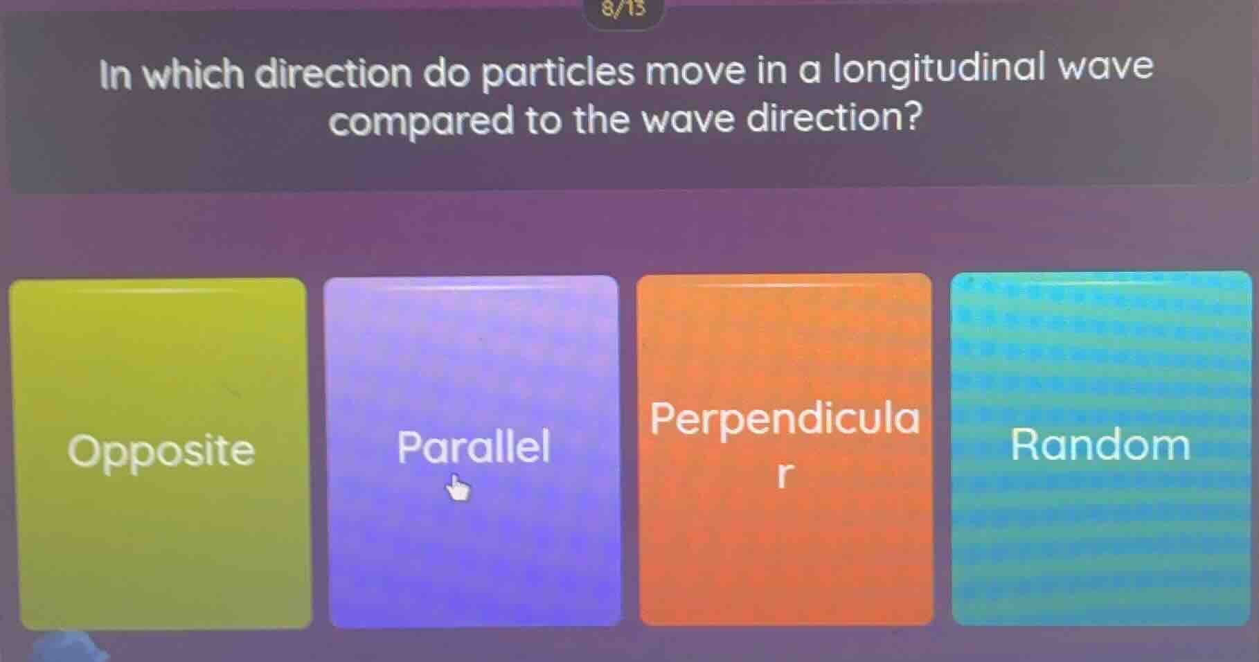 in which direction do particles move in a longitudinal wave compared to…