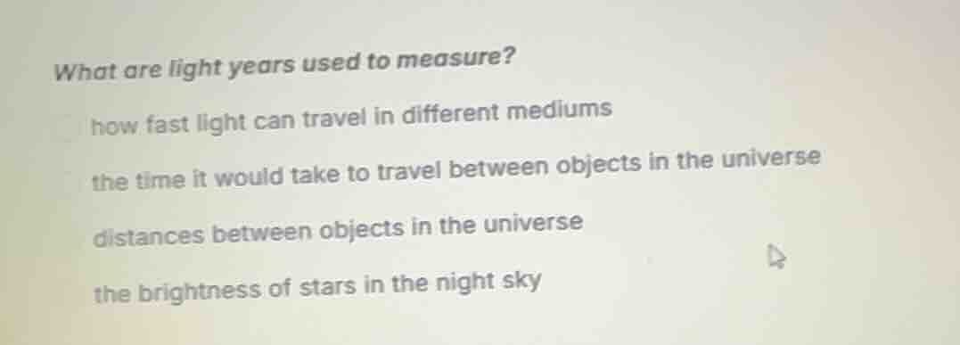 what are light years used to measure? how fast light can travel in diff…
