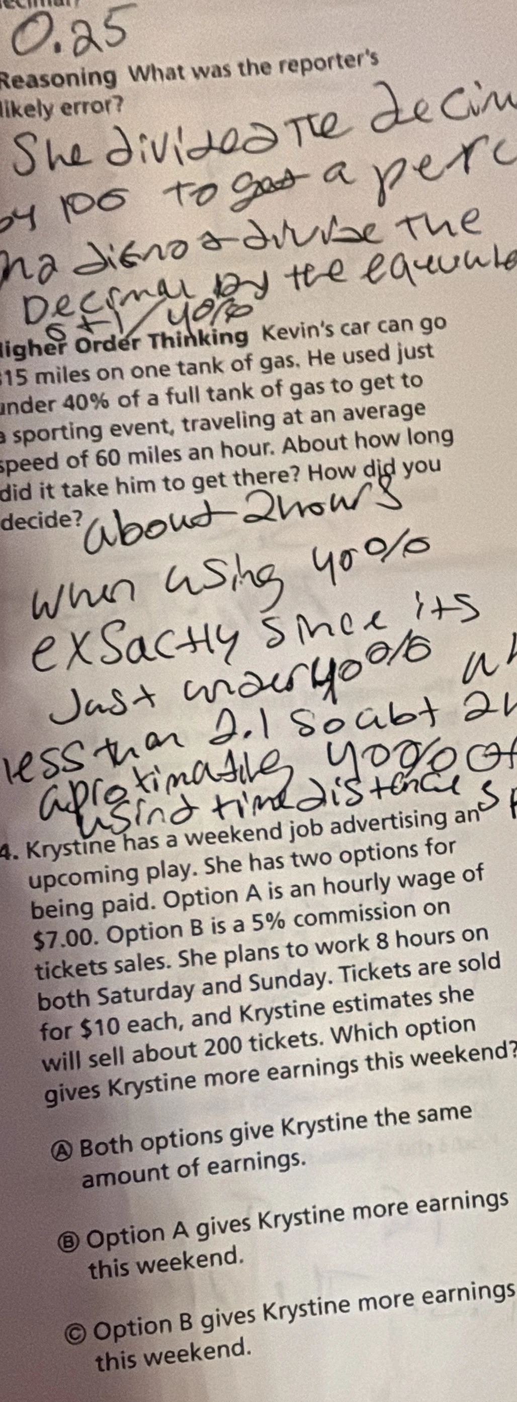 4. krystine has a weekend job advertising an upcoming play. she has two…