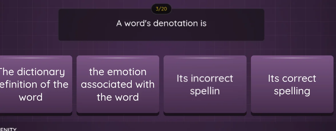 a word’s denotation is the dictionary definition of the word the emotio…