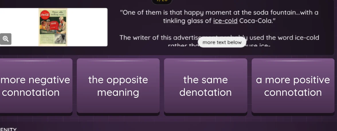one of them is that happy moment at the soda fountain...with a tinkling…