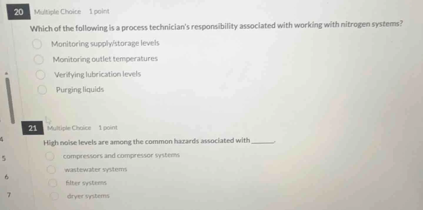 20 multiple choice 1 point which of the following is a process technici…