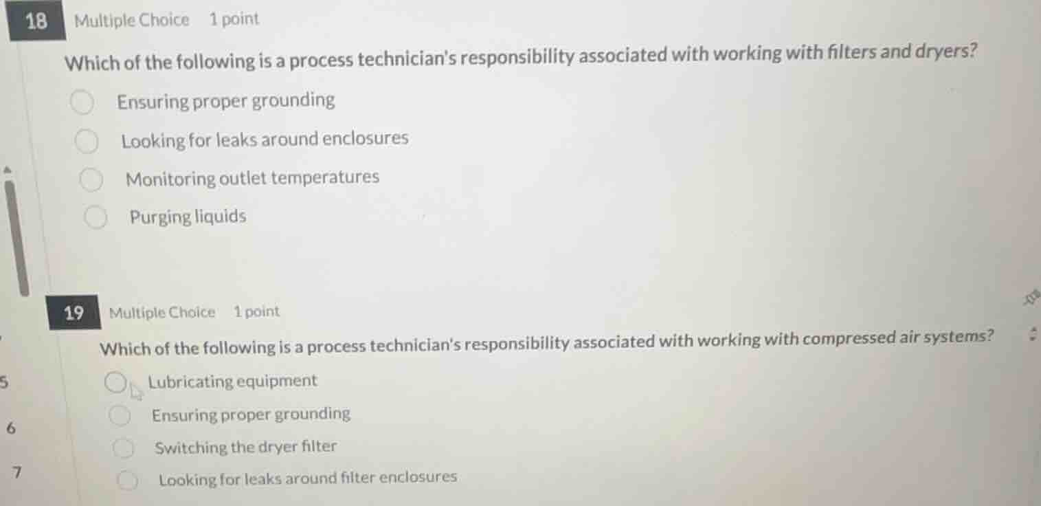 18 multiple choice 1 point which of the following is a process technici…