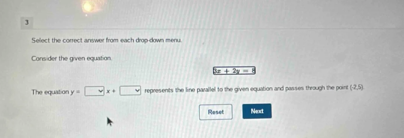 3 select the correct answer from each drop - down menu. consider the gi…