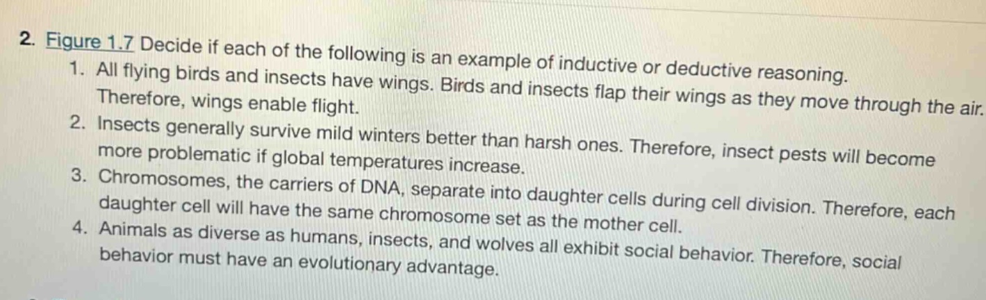 2. figure 1.7 decide if each of the following is an example of inductiv…
