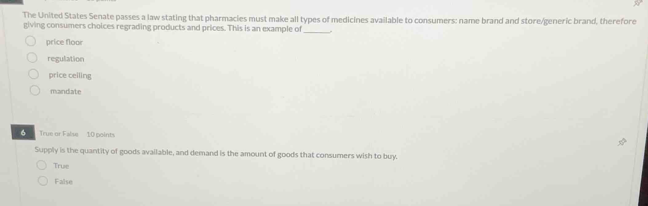 the united states senate passes a law stating that pharmacies must make…
