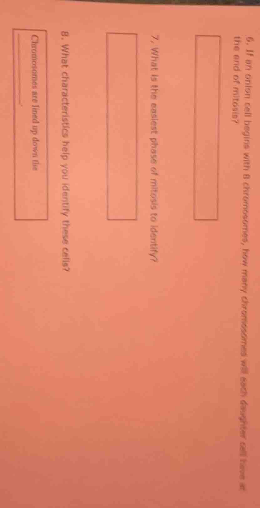 6. if an onion cell begins with 8 chromosomes, how many chromosomes wil…