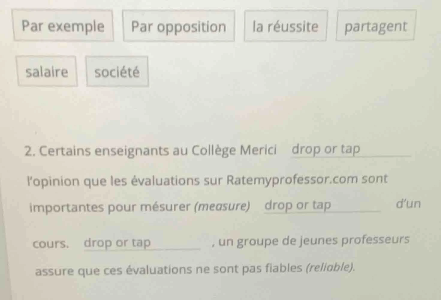 par exemple par opposition la réussite partagent salaire société 2. cer…