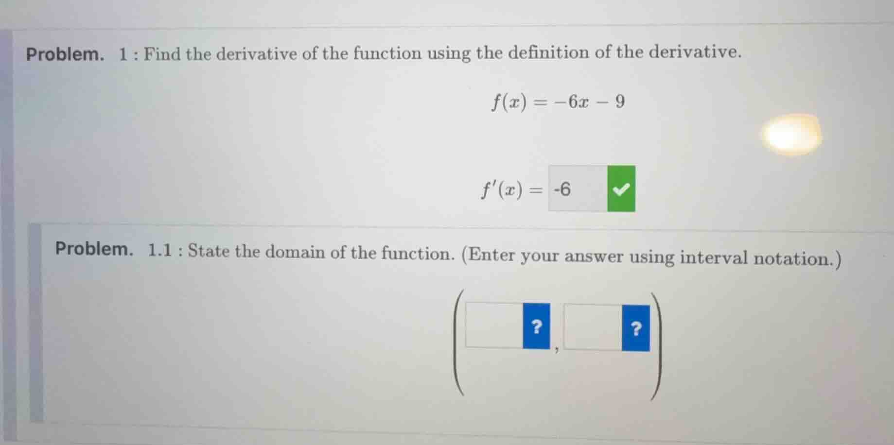 problem. 1 : find the derivative of the function using the definition o…