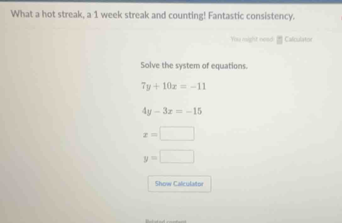 what a hot streak, a 1 week streak and counting! fantastic consistency.…