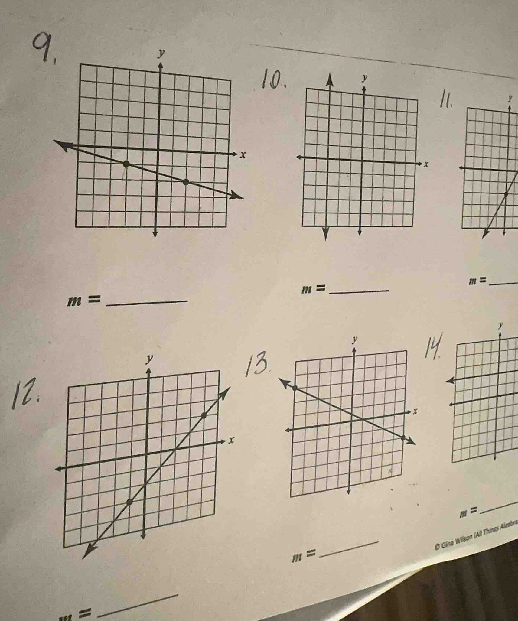 9. m = 10. m = 11. m = 12. m = 13. m = 14. m = © gina wilson (all thing…