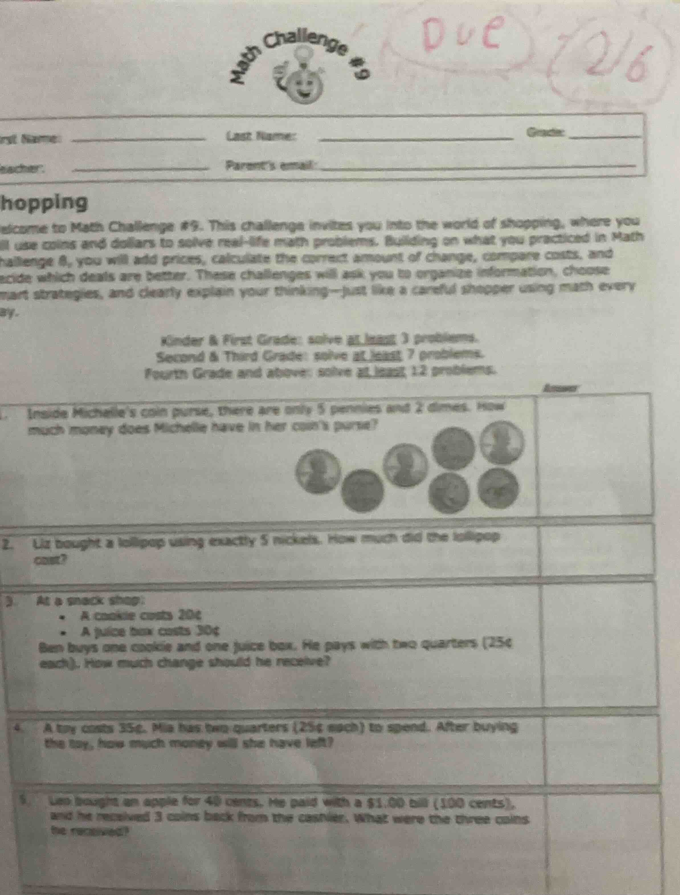hopping elcome to math challenge #9. this challenge invites you into th…