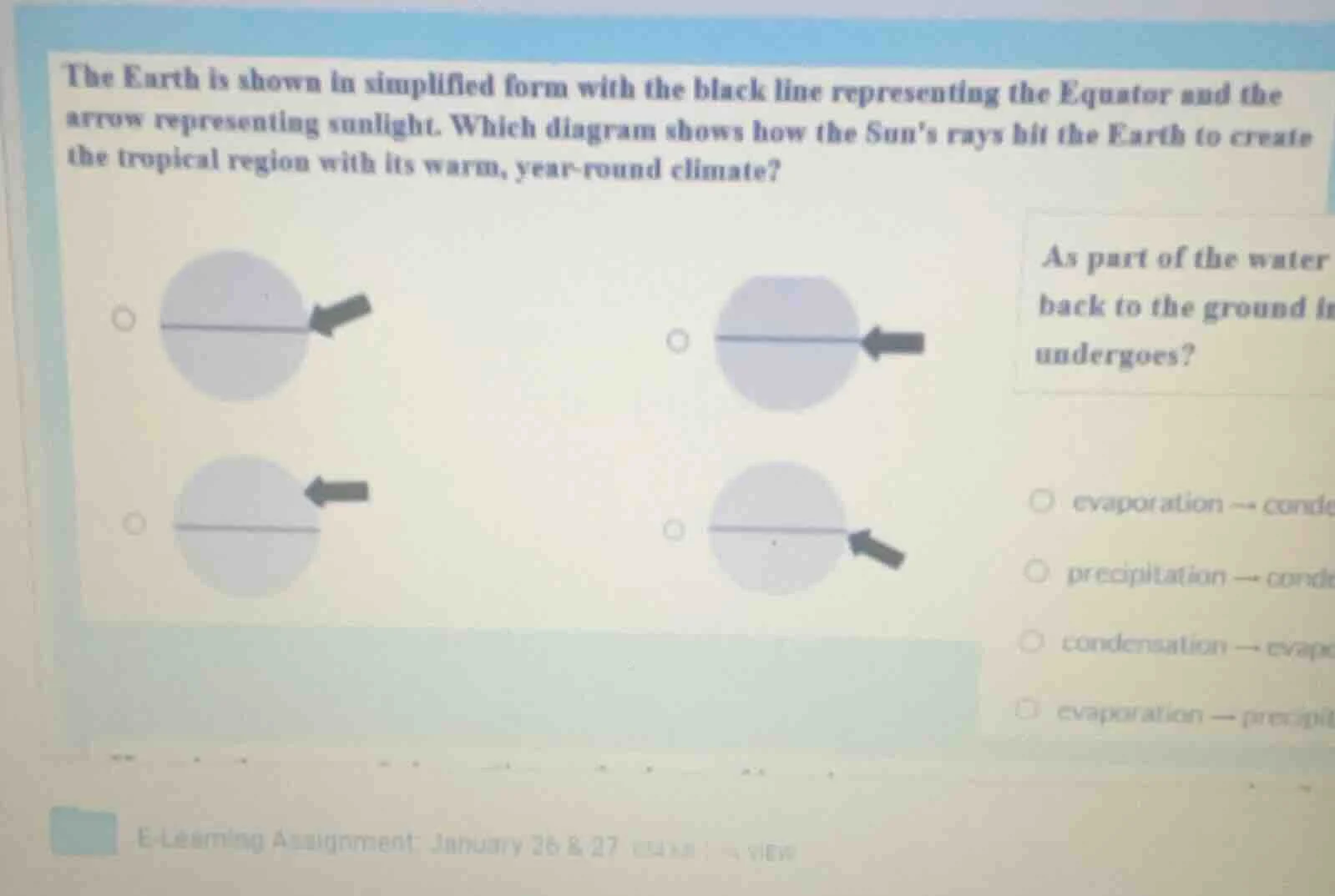 the earth is shown in simplified form with the black line representing …