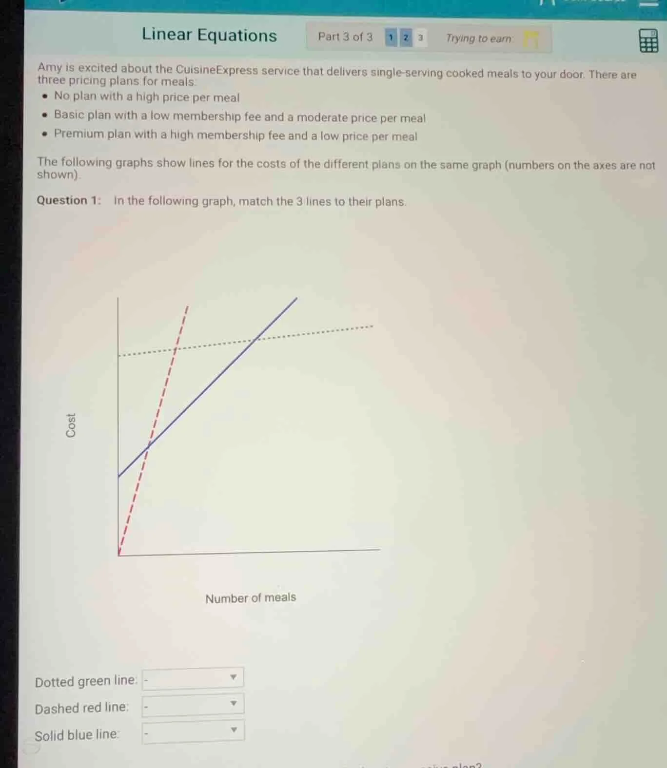 linear equations part 3 of 3 1 2 3 trying to earn amy is excited about …
