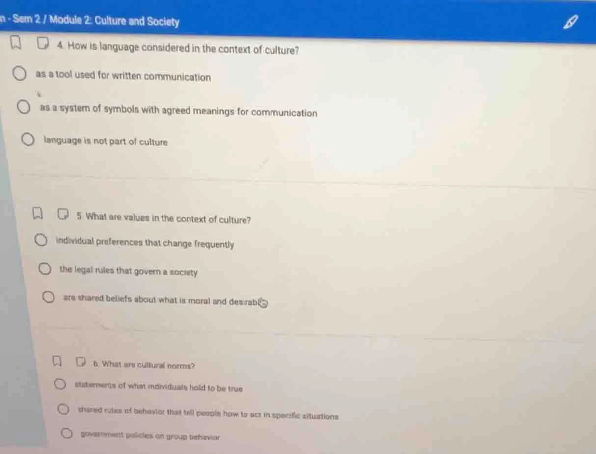 n - sem 2 / module 2 culture and society 4. how is language considered …